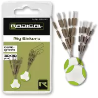 Radical Rig Sinkers camo-green 30+30szt